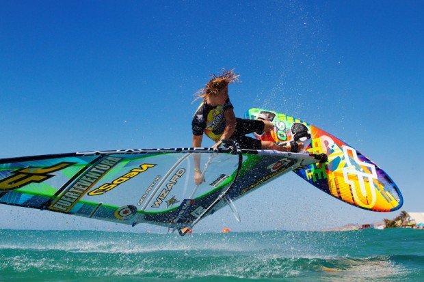 Windsurfing at Playa Sotavento