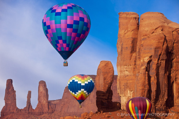 "Hot Air Ballooning in Monument Valley"