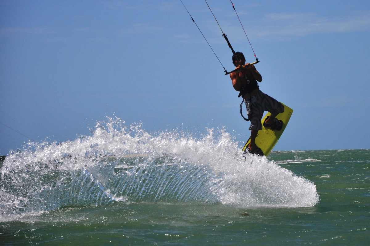 " Kitesurfing at Barra Grande"
