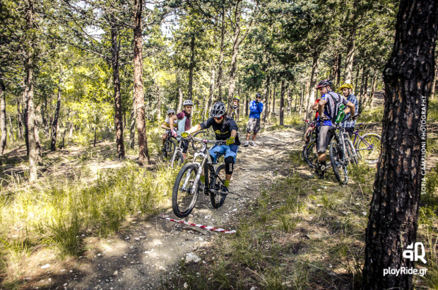 "Mountain Biking at Seih Sou Mountain Bike Trail"