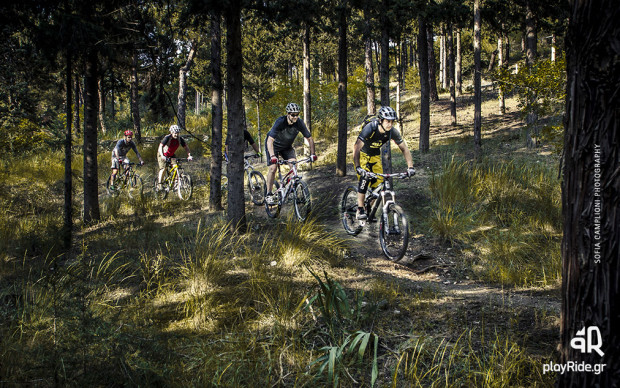 "Mountain Biking at Seih Sou Mountain Bike Trail"