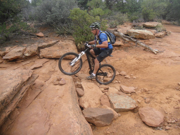 "Mountain Biking in Chuck Wagon Trail"