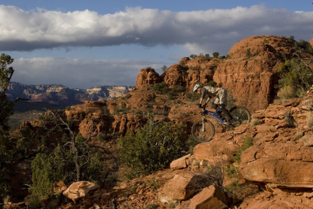 "Mountain Biking in Hiline Trail"