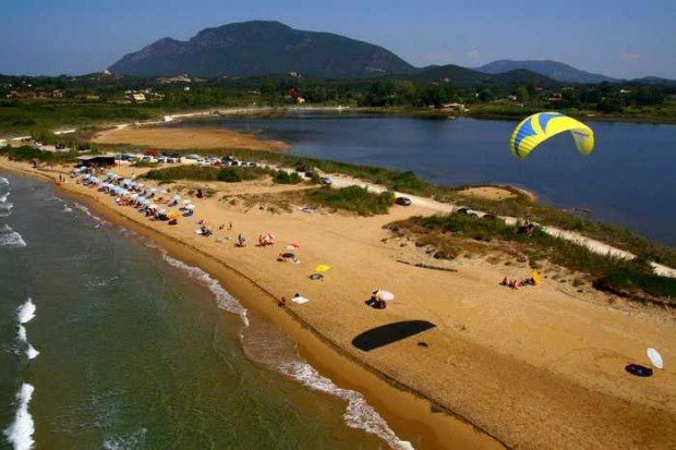 ''Paragliding in Corfu Island''