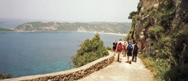 ''Trekking in The Corfu Trail, Corfu Island''