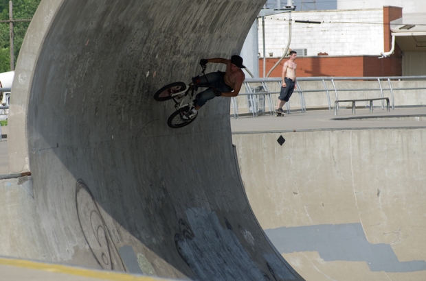 "BMX in Louisville Extreme Park"