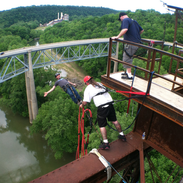 "Bungee Jumping in Young's High Bridge"