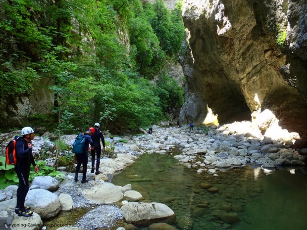 ''Canyoning in Vikaki Canyon, Zagorochoria ''