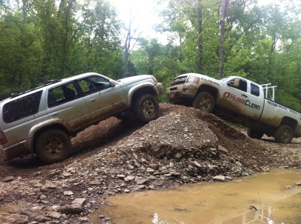 "Four Wheel Driving in Dirty Turtle Offroad Park"
