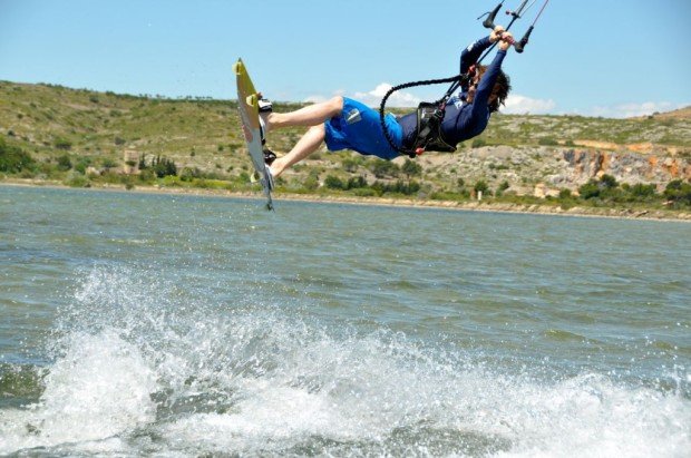 "Kitesurfing in La Palme"