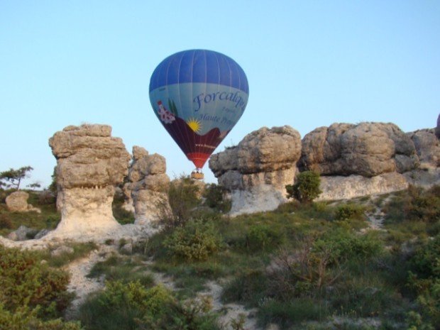 "Hot Air Balloon in Forcalquier"