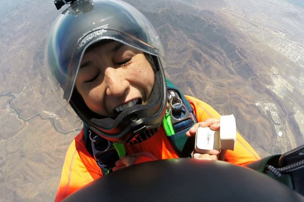 "Skydive Wedding Proposal"