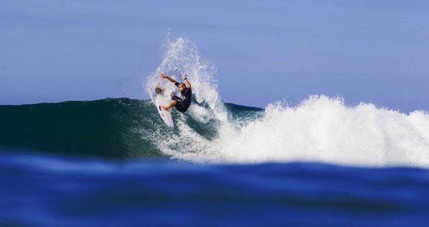 "Mick Fanning on the lead"