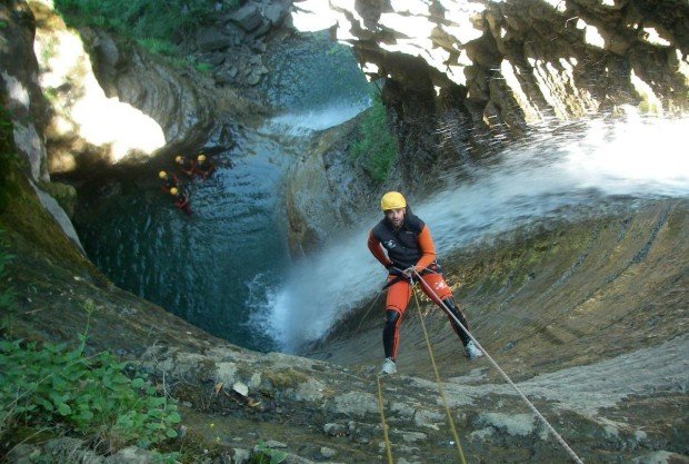 "Canyoning in Sierra De Guara"