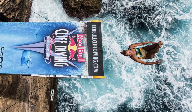 "Wildcard competitor Rhiannan Iffland claims cliff diving top spots"